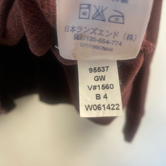 Lands End Men's Rib Quarter Zip Sweater‎ XL elbow patches - Picture 7 of 9